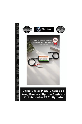 Delux Serisi Modu Enerji Ses Araç Kamera Sigorta Bağlantı Kiti Hardwire Ta01 Uyumlu