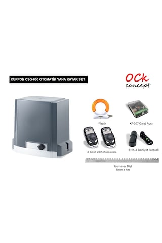 Cuppon Csg 600 Yana Kayar Bahçe Kapısı Seti