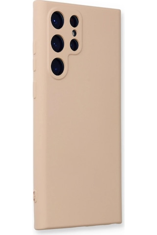 Newface - 228 - Samsung Galaxy Uyumlu S24 Ultra Kılıf Nano İçi Kadife Silikon - Csmo-tex - - Pudra