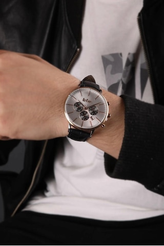 Lee Cooper Lc-18799 Deri Kordon Lacivert Fonksiyonlu&takvimli Erkek Kol Saati Rose Gold