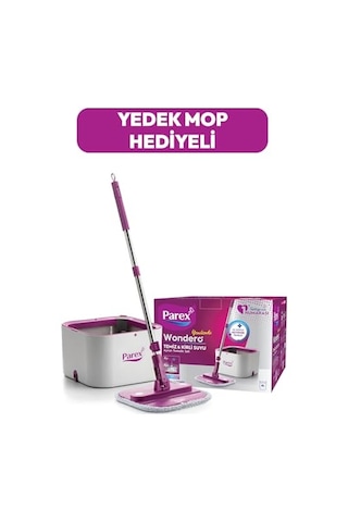 Wondero Otomatik Temizlik Seti Yedek Mop Hediyeli Açık Bej