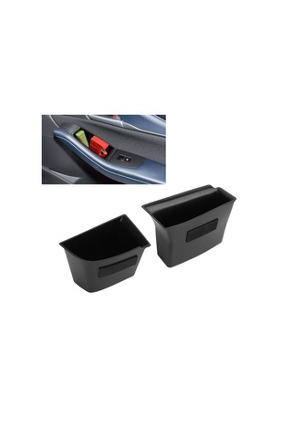 Wezone Mazda 3 2019-2021 Ve Cx-30 2020-2021 İçin Abs + Kauçuk Araç Kapı Depolama Kutusu, Tutamak Ve Dekorasyon 2 Adet
