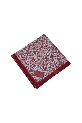 Mim Eşarp Mim Prime Pamuk Çiçek Desenli Eşarp 90x90 Cm Bordo