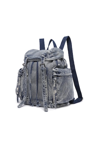 Denim Kot Kumaşı Kadın Sırt Çantası Barcelona 3217 001