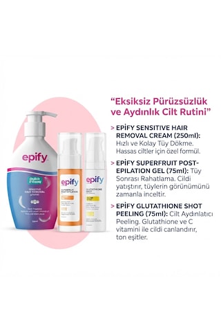 Özel Bakım Seti Tüy Dökücü Pompalı Krem,epilation Jel Ve Glutatyon Peeling