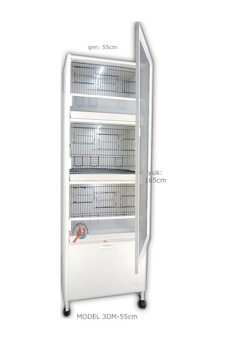 İstanbul Kafes Model 3D Pvc Kuş Dolabı