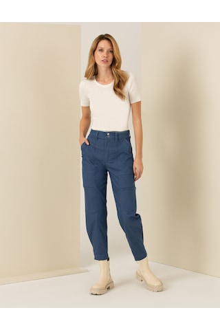 Pierre Cardin Kadın İndigo Pantolon Kanvas-chino 50254387-vr028 İndigo