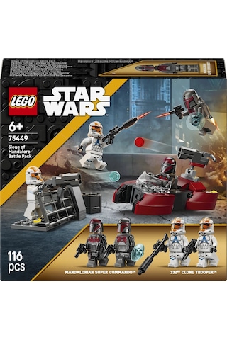 LEGO® Star Wars™ Mandalore Kuşatması Savaş Paketi 75449 - 6 Yaş ve Üzeri Çocuklar için Yaratıcı Oyuncak Yapım Seti (116 Parça)