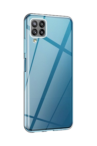 FitCase Samsung Galaxy Uyumlu A12 / M12 Kılıf Kamera Korumalı Silikon Şeffaf Arka Kapak