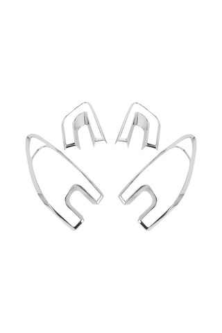 Flybuy Renault Kadjar 2015-2018 Arka Far Trimleri 4 Adet Far Kapağı Çerçevesi