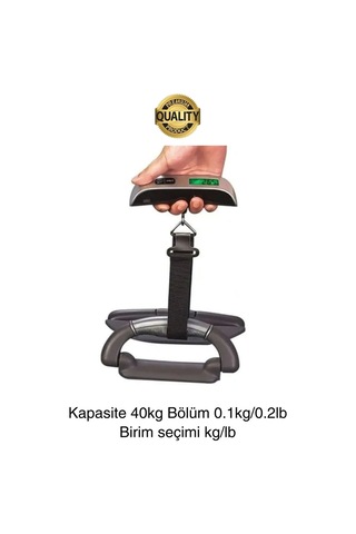 Taşınabilir Dijital Ekranlı Pilli El Kantarı Hassas Terazi Seyahat Yolculuk Bavul Çanta Tartı 50 Kg Diğer