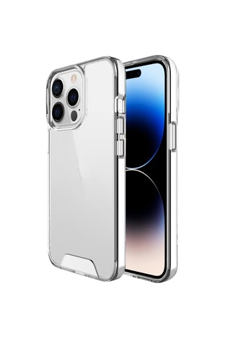 Smcase Apple Uyumlu iPhone 14 Pro Max Kılıf Transparent Acrylic TPU Gard Ser