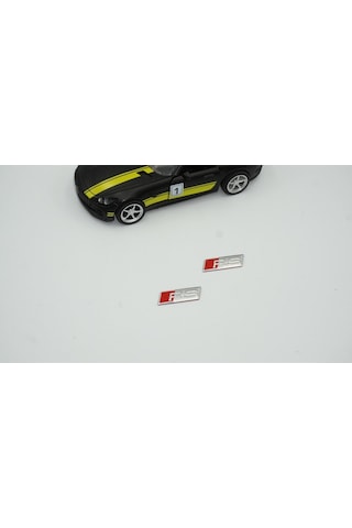 Audi Rs Direksiyon Alüminyum Alaşımlı 3M 3D Sticker Logo 2Li Set