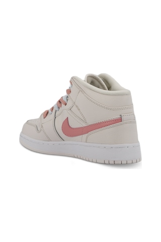 Nike Jordan 1 MidMulti-Color Swoosh Phantom Kadın Beyaz / Mavi Sneaker