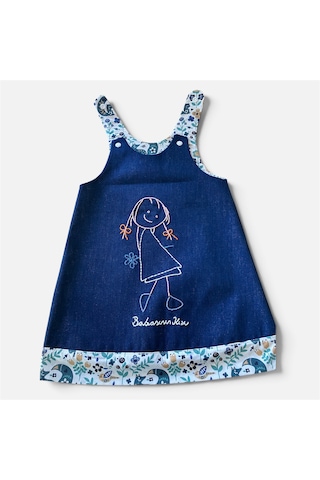 Bebe Bahçıvan Elbise Denim Bebe Bahçıvan Elbise Denim