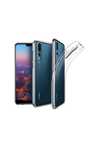 Huawei P20 Pro İle Uyumlu Kılıf Şeffaf Esnek Silikon Telefon Kılıfı Kapak
