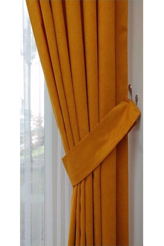 Oranj Ada Fon Perde Normal Pile 1'e 2,5 Pile-oranj Turuncu