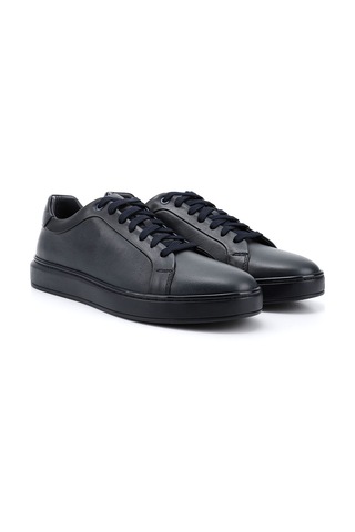 Gönderi(R) Gönderi R Erkek Lacivert Bağcıklı Kauçuk Taban Hakiki Deri Sneaker Ddma83531641 Lacivert