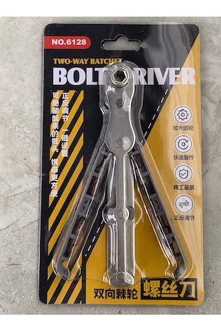 Aubyhe Toptan Çift Yönlü Ratchet Tornavida Seti: Çok Fonksiyonlu Eğimli Ev Kullanımlı Kaymaz Kollü Mini Uçlu Gri