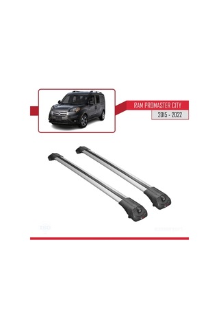 Ram Promaster City 2015-2022 Arası İle Uyumlu Ace-1 Ara Atkı Tavan Barı Gri