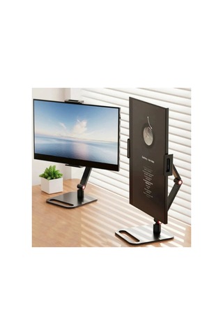 Monitör Tablet iPad Uyumlu Telefon Tutucu 12-16 İnç Universal Metal 360 Derece Döner Stand