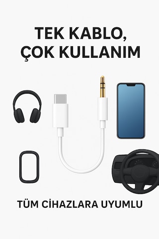 Type-c 3.5mm Aux Dönüştürücü