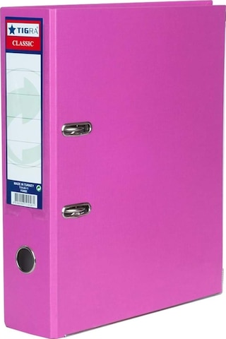 Tigra Geniş Pembe Büro Klasörü 25 Adet (1 Koli)