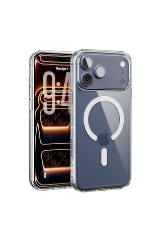 Şeffaf Kılıf Magsafe Uyumlu Güçlü Manyetik Tutuş Ultra Ince Koruyucu İphone 17 Pro Max Diğer