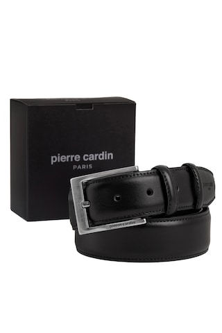 Pierre Cardin Deri Erkek Kemer En 3,5 Cm Pc-2009 Siyah