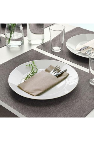 Dikdörtgen Peçete Bej Renk MeridyenDukkan 38 x 38 CM 25 Adet