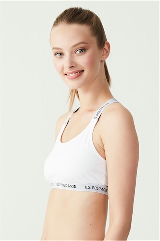U.S. Polo Assn. U.s Polo Assn. 66117 Çapraz Askılı Büstiyer-beyaz Beyaz
