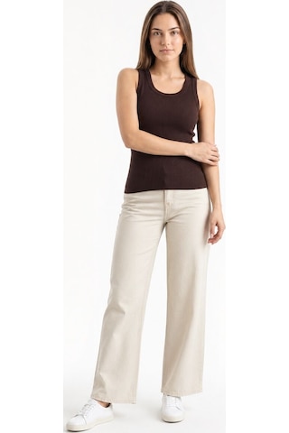 LOFT Slim Fit Kadın Atlet Kahverengi