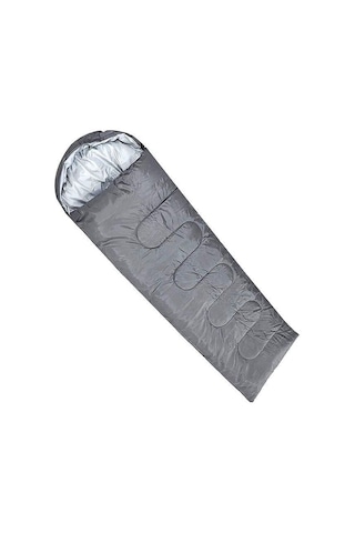 DFT Düz Başlık 190+30cm x75 Gri 5/15 Derece Uyku Tulumu Gri