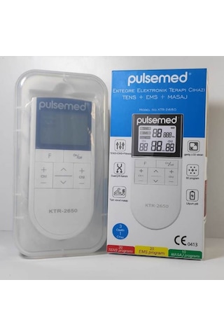 Pulsemed Ktr 2650 Tens Ems Masaj Cihazı Şarjlı ve Pilli Beyaz
