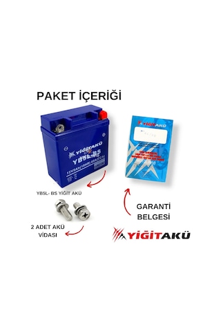 12 V 5 Ah-amper Yb5l Bs Yiğit Akü Motosiklet Aküsü. Cup Aküsü 202