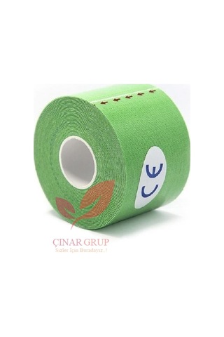 Bia Tape Bandı Yeşil Renk 5Cm X 5M Kinesio Biatape Bantı