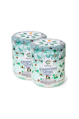 Beuta Doğal Soğuk Sıkım Hindistan Cevizi Yağı 2 x 150 ML Beuta Doğal Soğuk Sıkım Hindistan Cevizi Yağı 2 x 150 ML