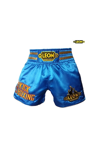 Aksaspor Leon Kickboxing Kick Boks Şortu Mavi (Yeni Model)