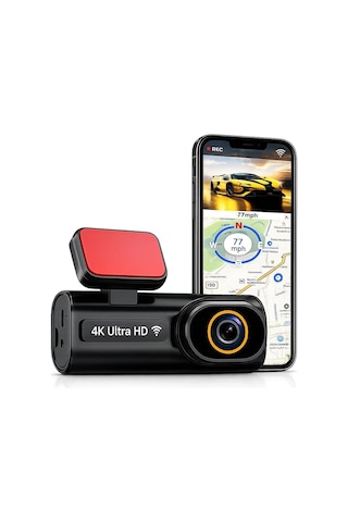 Tr 4k Ultra Hd Mini Ön Ve Arka Araç Kamerası, 64gb Hafıza Kartlı, Wifi, Gps, Gece Görüşlü