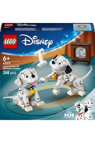 LEGO® ǀ Disney Lucky ve Penny 101 Dalmaçyalı Köpek Yavruları 43271 - 6 Yaş ve Üzeri Çocuklar için Yaratıcı Oyuncak Yapım Seti (268 Parça)