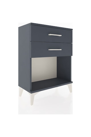 Arges Komodin 4 Çekmeceli 60x30x80 Antrasit-antrasit Antrasit