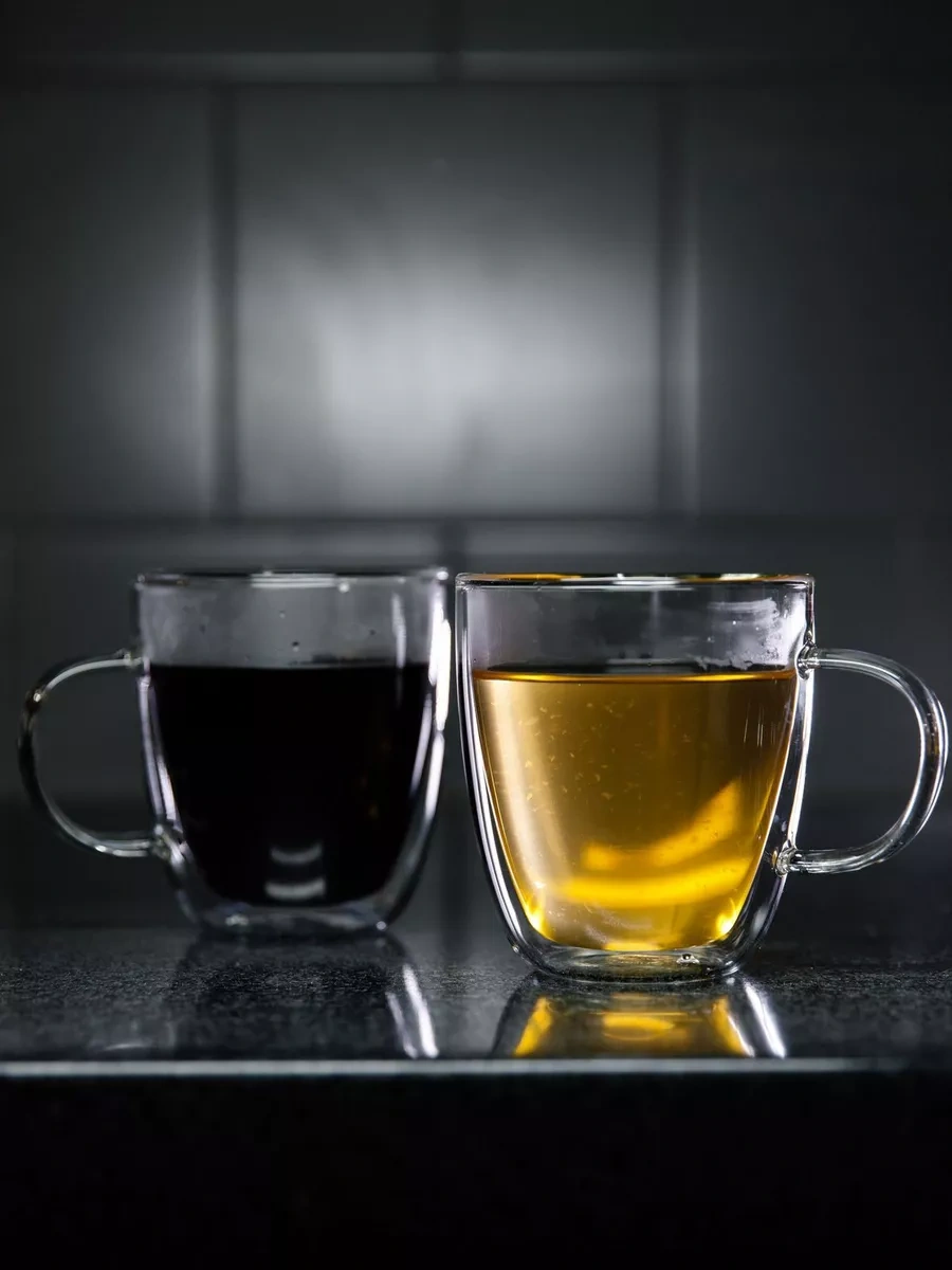 Cnglass Kahve İçin 500 Ml Çift Cidarlı Büyük Kupa 2 Adet. 206344733 Beyaz