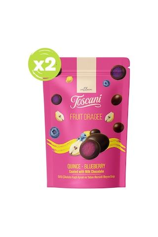 Sütlü Çikolata Kaplı Ayvalı Ve Yaban Mersinli Meyve Draje 2 X 60gr