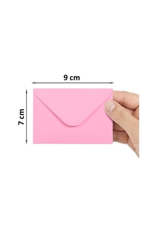 10 Adet, Renkli Zarf, 7x9 Cm, Renkli Mini Zarflar Karışık Renkler
