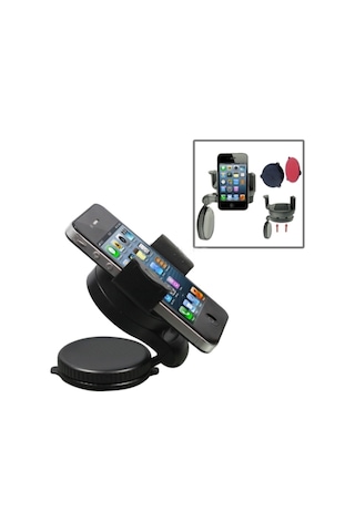 Mini Universal Araç Cep Telefon Oto Araba Iç Tutacağı Siyah