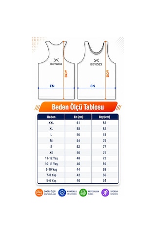 Beydex Bisiklet Yaka Astroloji Baskılı Sıfır Kollu Standart Kalıp Kadın Spor Atlet Beyaz