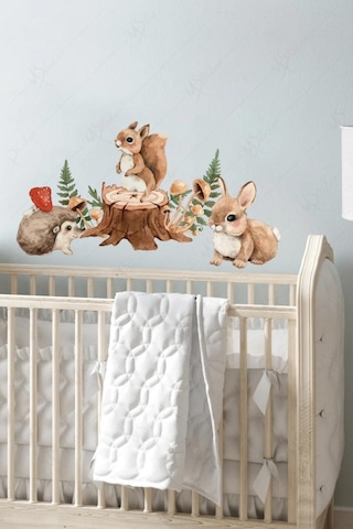 Ormanda Ceylan Ve Arkadaşları Sticker Seti Çocuk Bebek Odası Sticker
