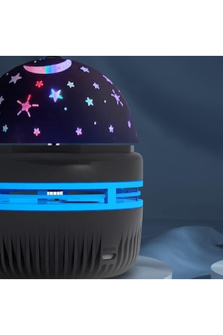 River World Gece Lambası Projektör Mini Boy Yıldızlı Çok Renkli