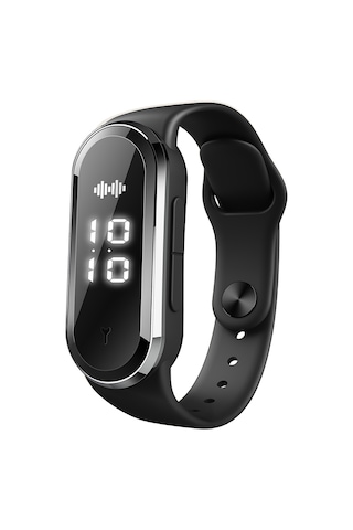 Youtek Siyah Akıllı Ultrasonisitik Sinek Kovucu Bileklik - Fiziksel Koruma, Üç Seviye Ayar, Saat Fonksiyonu, Hamile Ve Bebek Uygun