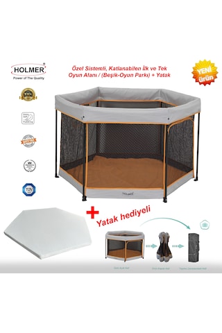 Holmer Kids Eurostyle Bebek Ve Çocuk Oyun Alanı / Park Yatak / Oyun Parkı + Yatak